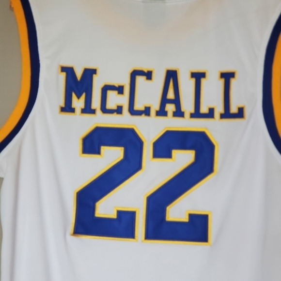 Quincy McCall #22 Crenshaw High School Jersey Stitched White Blue Size XL - Picture 8 of 9